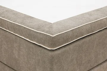 HVILA Premium Komplett Sängpaket 180x200 cm Kontinentalsäng med Sänggavel - Ljusbrun Tyg - Products - Möbler - Säng - Kontinentalsäng