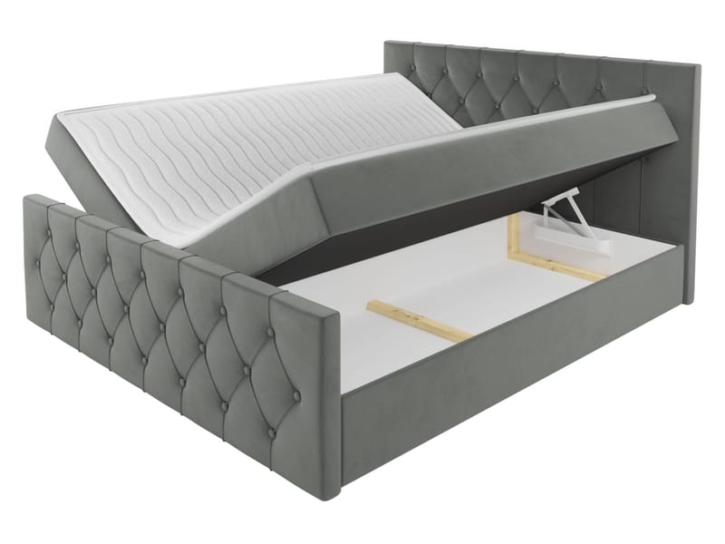 Jitendra Sängpaket Kontinentalsäng 120x200 cm med Förvaring - Gul - Products - Möbler - Säng - Komplett sängpaket