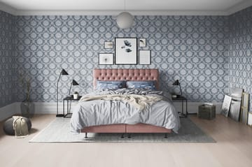 Joluma Kontinentalsäng Fast 160x200 cm - (+Fler val) 160x200 cm Mörkrosa - Products - Möbler - Säng - Kontinentalsäng