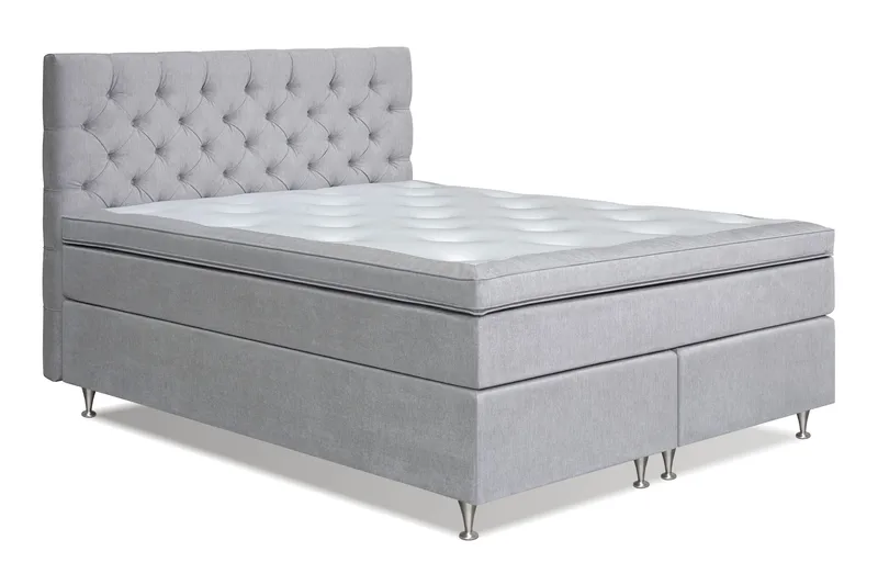 Joluma Sängpaket Fast 180x200 cm - Ljusgrå - Products - Möbler - Säng - Kontinentalsäng
