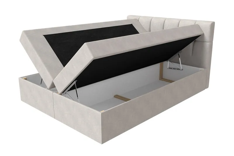 Kramvik Kontinentalsäng 180x200 cm - Beige - Products - Möbler - Säng - Säng med förvaring