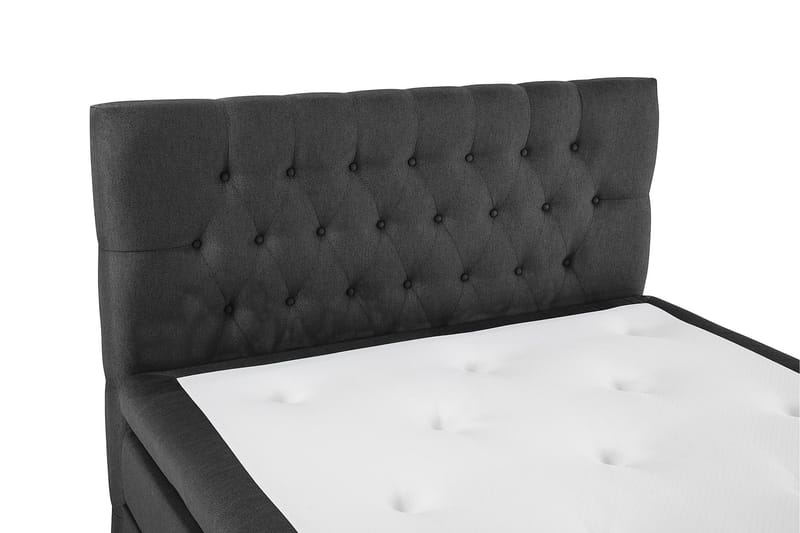 Lucky Komplett Sängpaket 120x200 Memory Diamant Sänggavel - Svart/Grå - Products - Möbler - Säng - Enkelsäng