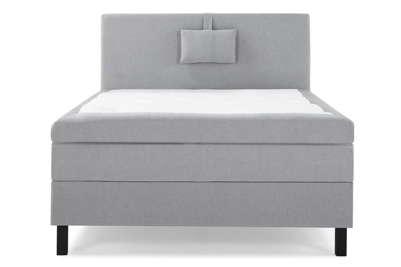 Lucky Komplett Sängpaket 120x200 Memory Slät Sänggavel  N, Nackkudde Liten Mellangrå