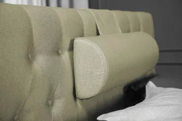 Lucky Komplett Sängpaket 120x200 Skum Diamant Sänggavel - Nackkudde Stor Grön - Products - Möbler - Säng - Enkelsäng