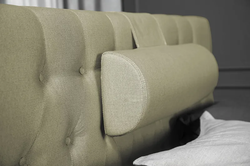 Lucky Komplett Sängpaket 120x200 Skum Diamant Sänggavel - Nackkudde Stor Grön - Products - Möbler - Säng - Enkelsäng