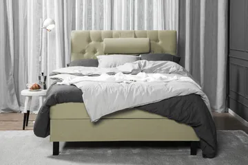 Lucky Komplett Sängpaket 120x200 Skum Diamant Sänggavel - Nackkudde Stor Grön - Products - Möbler - Säng - Enkelsäng