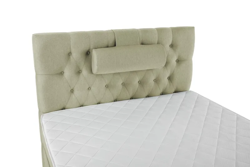 Lucky Komplett Sängpaket 120x200 Skum Diamant Sänggavel - Nackkudde Stor Grön - Products - Möbler - Säng - Enkelsäng