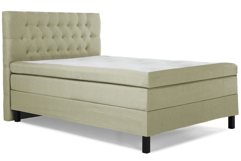 Lucky Komplett Sängpaket 120x200 Polyeter Diamant Sänggavel - Grön - Products - Möbler - Säng - Enkelsäng