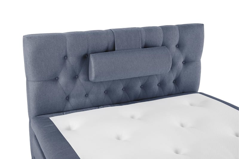 Lucky Komplett Sängpaket 120x200 Polyeter Diamant Sänggavel - Nackkudde Stor Mörkblå - Products - Möbler - Säng - Enkelsäng