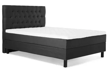 Lucky Komplett Sängpaket 140x200 Skum Diamant - Svart/Grå - Products - Möbler - Säng - Kontinentalsäng