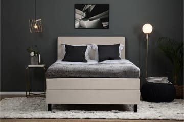 Lucky Komplett Sängpaket 140x200 Skum Slät Sänggavel - Beige - Products - Möbler - Säng - Kontinentalsäng