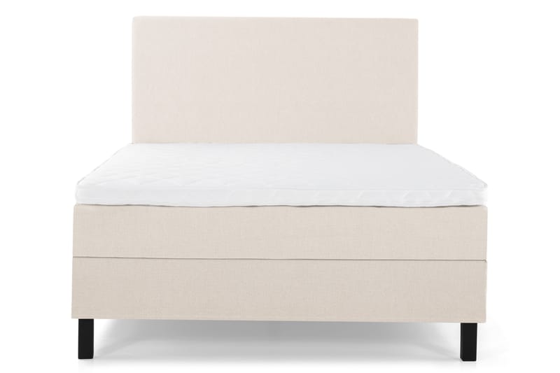 Lucky Komplett Sängpaket 140x200 Skum Slät Sänggavel, Beige