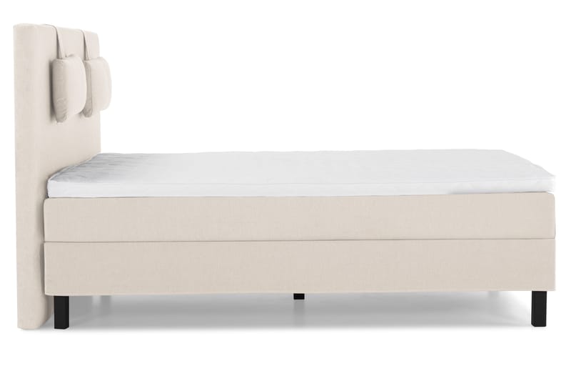 Lucky Komplett Sängpaket 140x200 Skum Slät Sänggavel - Nackkudde Liten Beige - Products - Möbler - Säng - Kontinentalsäng