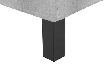 Lucky Komplett Sängpaket 140x200 Polyeter Slät Sänggavel - Nackkudde Stor Mellangrå - Products - Möbler - Säng - Kontinentalsäng