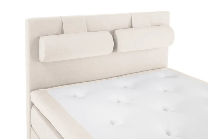 Lucky Komplett Sängpaket 140x200 Polyeter Slät Sänggavel - Nackkudde Stor Beige - Products - Möbler - Säng - Kontinentalsäng