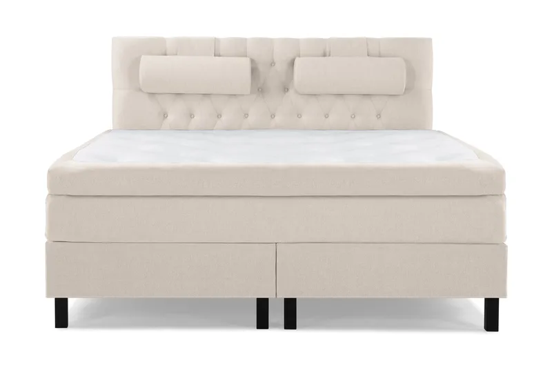 Lucky Komplett Sängpaket 180x200 Memory Slät Sänggavel - Beige - Products - Möbler - Säng - Kontinentalsäng