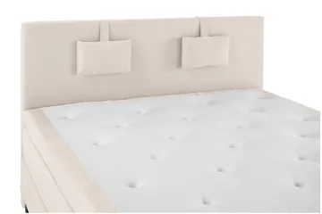 Lucky Komplett Sängpaket 180x200 Polyeter Slät Sänggavel - Nackkudde Liten Beige - Products - Möbler - Säng - Kontinentalsäng
