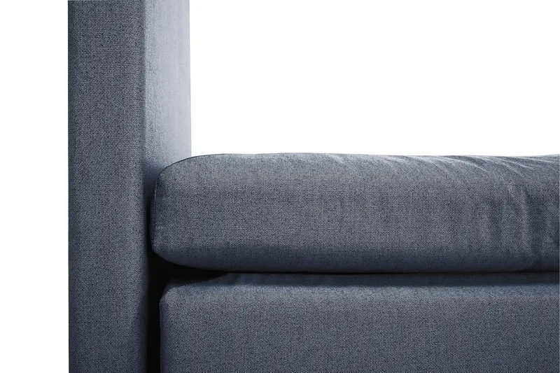 Lucky Komplett Sängpaket 180x200 Polyeter Slät Sänggavel - Mörkblå - Products - Möbler - Säng - Kontinentalsäng