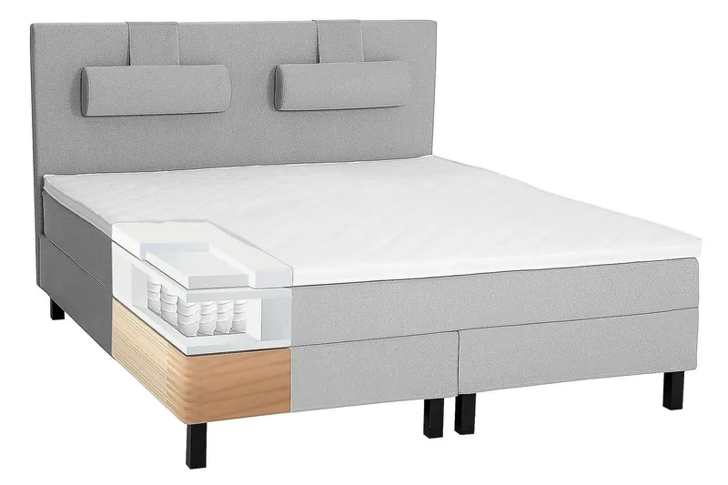 Lucky Kontinentalsäng 150x200 cm - Mellangrå - Products - Möbler - Säng - Kontinentalsäng