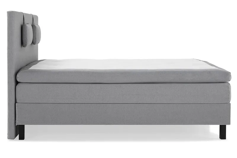 Lucky Kontinentalsäng 150x200Polyeter - Mellangrå - Products - Möbler - Säng - Kontinentalsäng