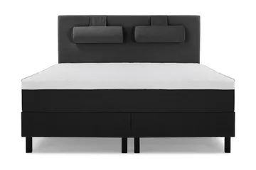 Utan sänggavel - Svart/Grå