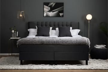Lucky Kontinentalsäng 180x200 cm - Svart/Grå - Products - Möbler - Säng - Kontinentalsäng