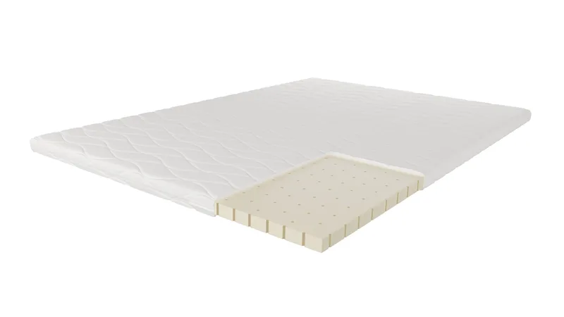 HVILA Latex Bäddmadrass i Punktelastisk Latex  120x200 cm – 7 cm Medium/Fast, Tvättbar Klädsel - Products - Möbler - Säng - Madrass - Bäddmadrass