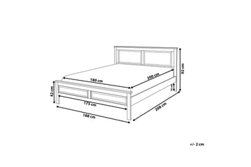 Olivet Dubbelsäng 180 200 cm Blå - Blå - Products - Möbler - Säng - Dubbelsäng