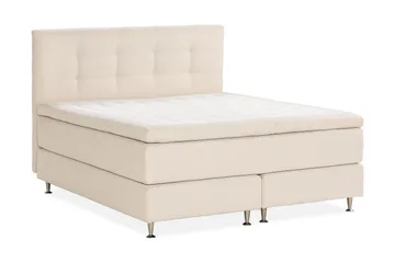 Oslo Lyx Kontinentalsäng 160x200 cm - Ljusbeige - Products - Möbler - Säng - Kontinentalsäng