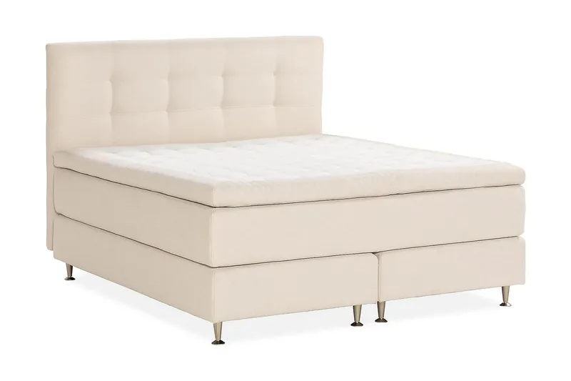 Oslo Lyx Kontinentalsäng 160x200 cm - Ljusbeige - Products - Möbler - Säng - Kontinentalsäng