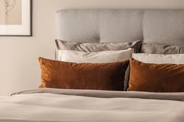 Oslo Lyx Kontinentalsäng Boucle 120x200 - Grå - Products - Möbler - Säng - Kontinentalsäng