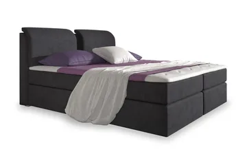 Owen Komplett Box Bed 160x200 Svart - Svart - Products - Möbler - Säng - Komplett sängpaket