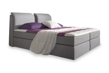 Owen Komplett Box Bed 180x200 - Grå - Products - Möbler - Säng - Komplett sängpaket