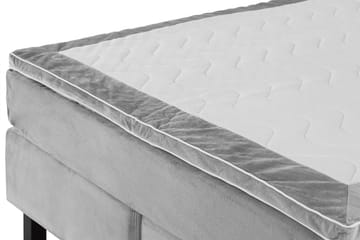 Princess Kontinentalsäng 140x200 cm - Ljusgrå/Sammet - Products - Möbler - Säng - Kontinentalsäng