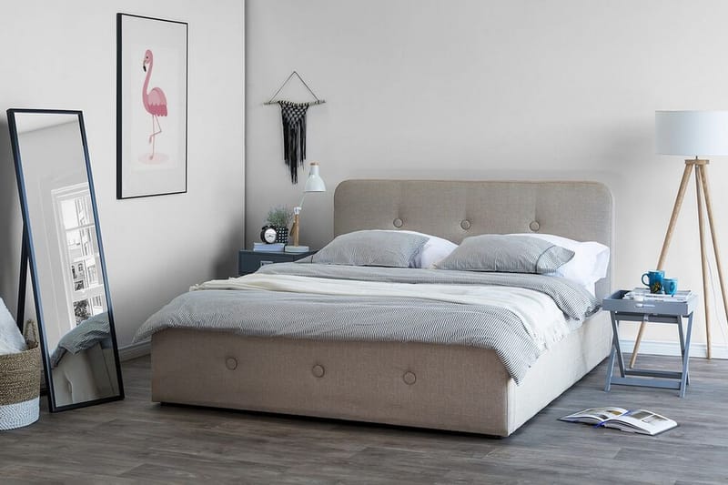 Rennes Dubbelsäng 180|200 cm - Beige - Products - Möbler - Säng - Sängram & s ängstomme