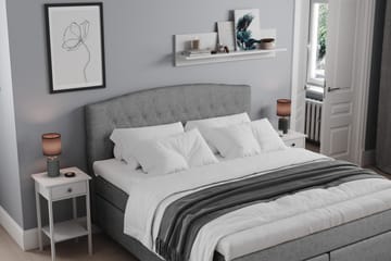 Belda Sänggavel 160 cm Svängd - Grå - Products - Möbler - Säng - Sängtillbehör & sänggavel - Sänggavel