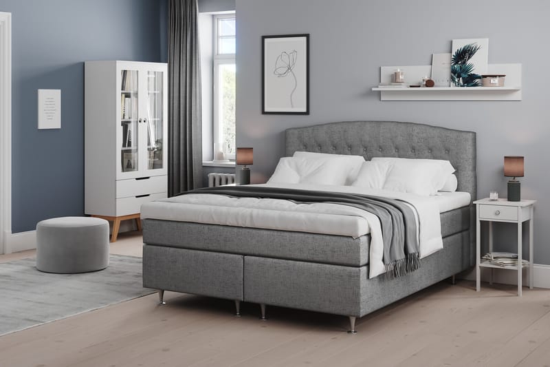 Belda Sänggavel 180 cm Svängd - Grå - Products - Möbler - Säng - Sängtillbehör & sänggavel - Sänggavel