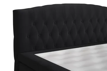 Belda Sänggavel 180 cm Svängd - Svart - Products - Möbler - Säng - Sängtillbehör & sänggavel - Sänggavel