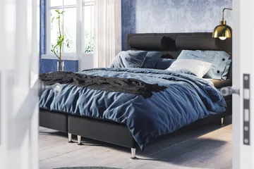 Meja Sänggavel 140x120 - Svart - Products - Möbler - Säng - Sängtillbehör & sänggavel - Sänggavel