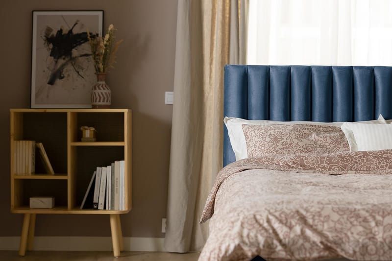 Rakel Sänggavel 120cm - Mörkblå/Sammet - Products - Möbler - Säng - Sängtillbehör & sänggavel - Sänggavel