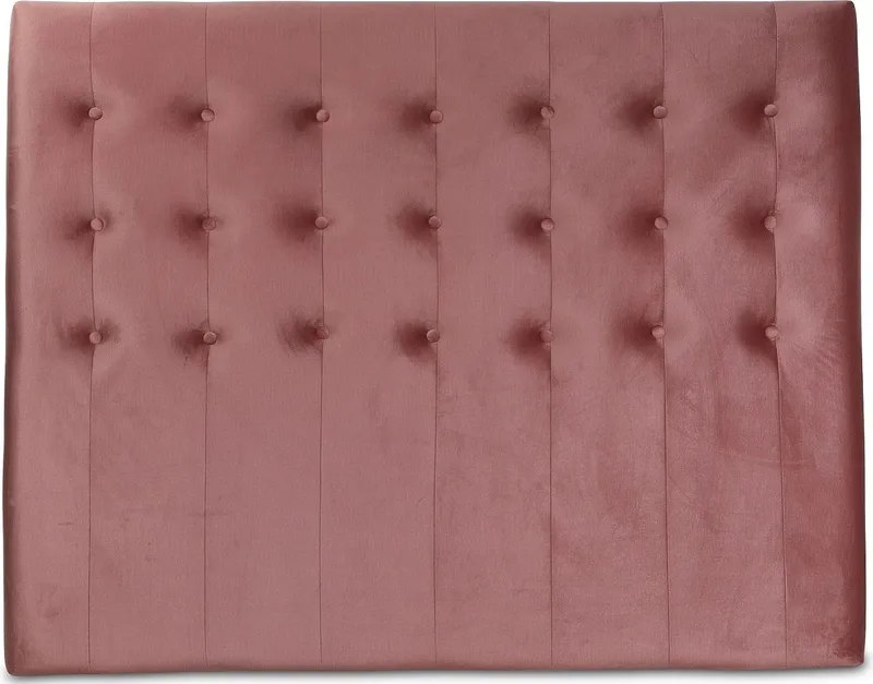 Sänggavel Centa med Knappar Sammet 90 cm, Rosa