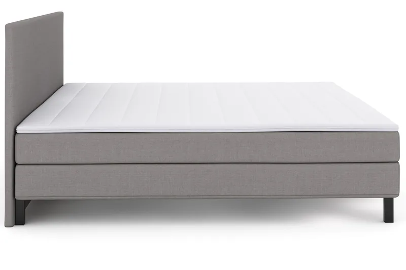 Select No 1 Komplett Sängpaket 210x210 - Ljusgrå/Svart - Products - Möbler - Säng - Kontinentalsäng