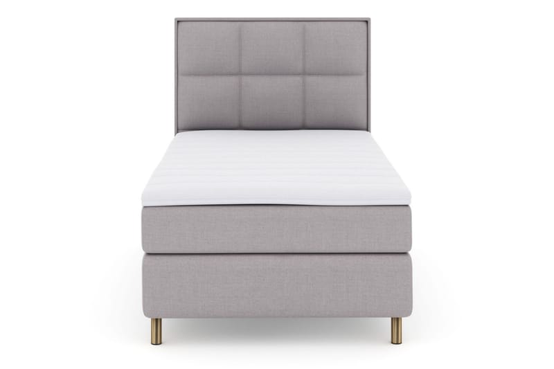 Select No 3 Komplett Sängpaket 120x200 Medium, Ljusgrå/Koppar