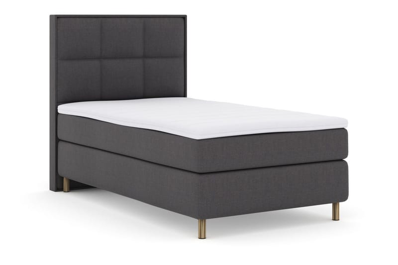 Select No 3 Komplett Sängpaket 120x200 Medium - Mörkgrå/Koppar - Products - Möbler - Säng - Enkelsäng