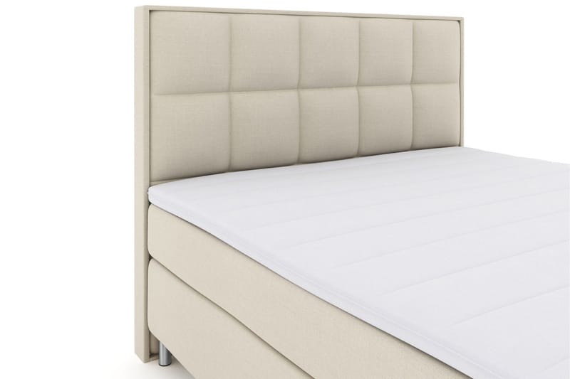 Select No 3 Komplett Sängpaket 210x210 Fast - Beige/Metall - Products - Möbler - Säng - Kontinentalsäng
