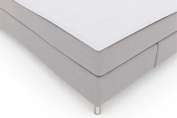 Select No 3 Kontinentalsäng 140x200 Fast/Medium - Ljusgrå/Metall - Products - Möbler - Säng - Kontinentalsäng