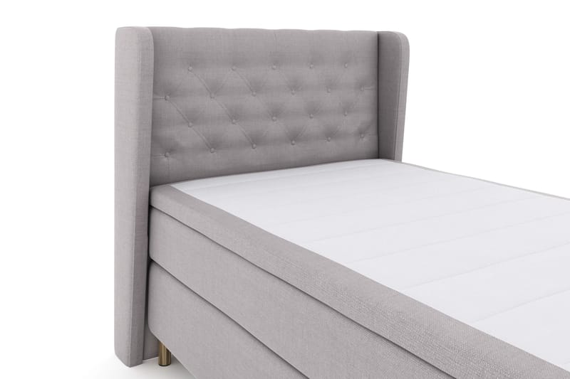 Select No 4 Komplett Sängpaket 120x200 Fast - Ljusgrå/Koppar - Products - Möbler - Säng - Enkelsäng