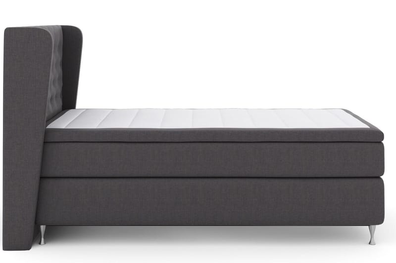 Select No 4 Komplett Sängpaket 120x200 Medium - Mörkgrå/Silver - Products - Möbler - Säng - Enkelsäng