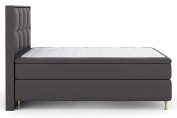 Select No 4 Komplett Sängpaket 140x200 Fast - Mörkgrå/Guld - Products - Möbler - Säng - Kontinentalsäng