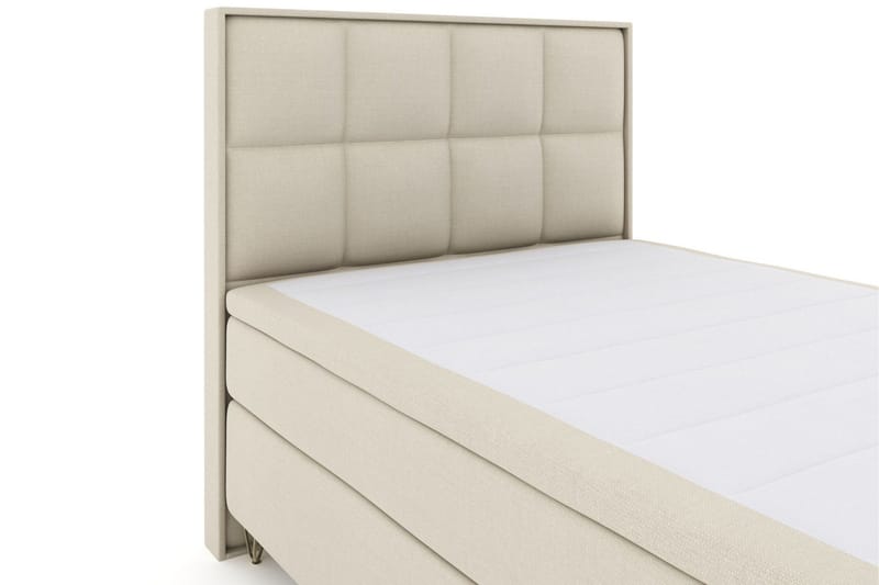 Select No 4 Komplett Sängpaket 160x200 Medium - Beige/Metall V-form - Products - Möbler - Säng - Kontinentalsäng